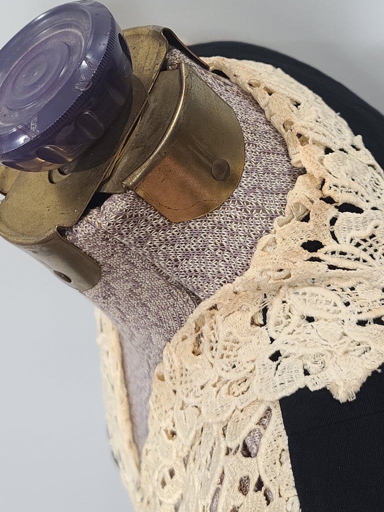 Black Rayon Peplum Dress with Lace Top(B-34' W-27' H-37') — image 9