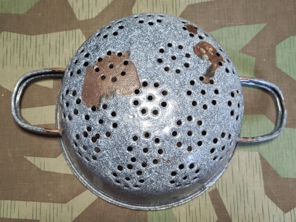 German Helmet Made into a Strainer — image 3