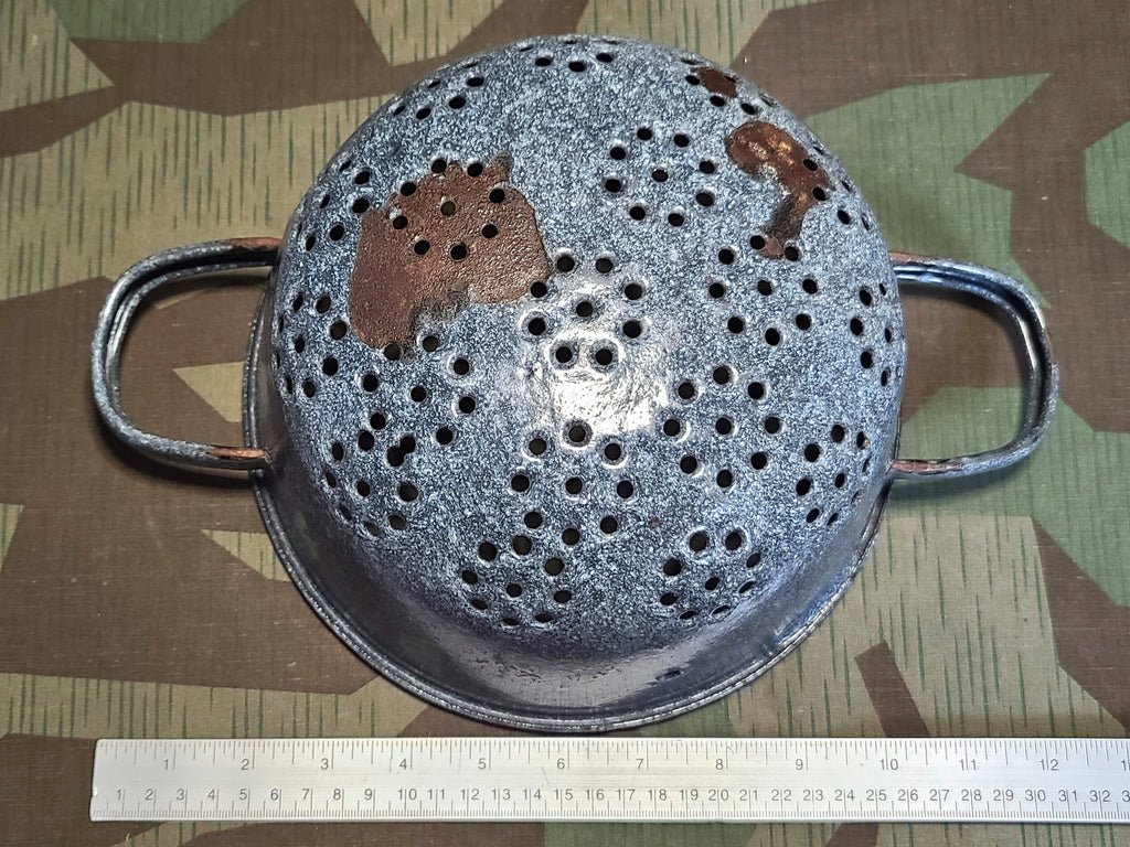German Helmet Made into a Strainer — image 9