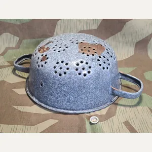 German Helmet Made into a Strainer