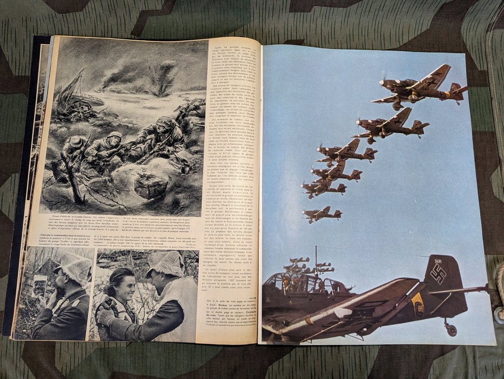 April 1943 Signal Magazine in French No8 with Terrorisme Leaflet — image 12