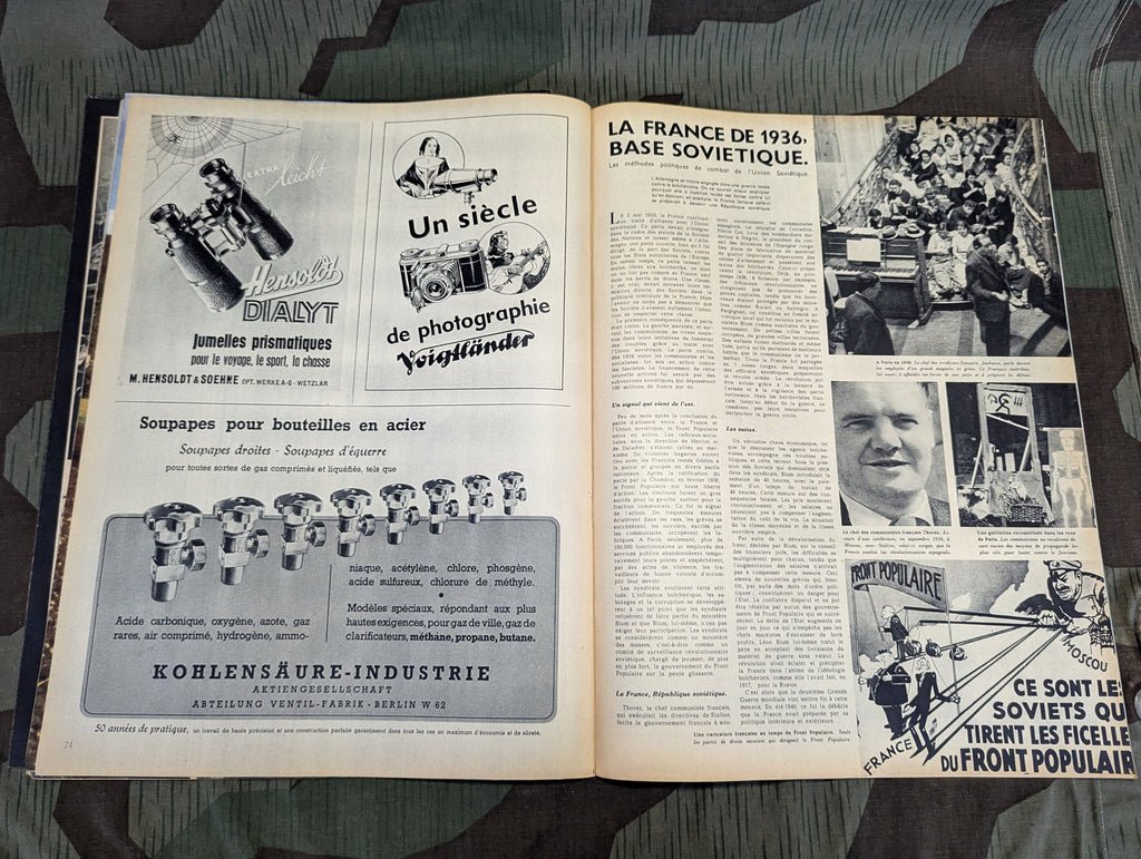 April 1943 Signal Magazine in French No8 with Terrorisme Leaflet — image 14