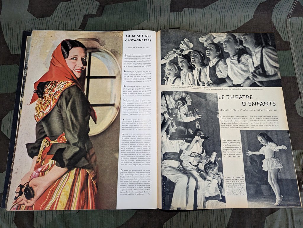 April 1943 Signal Magazine in French No8 with Terrorisme Leaflet — image 18