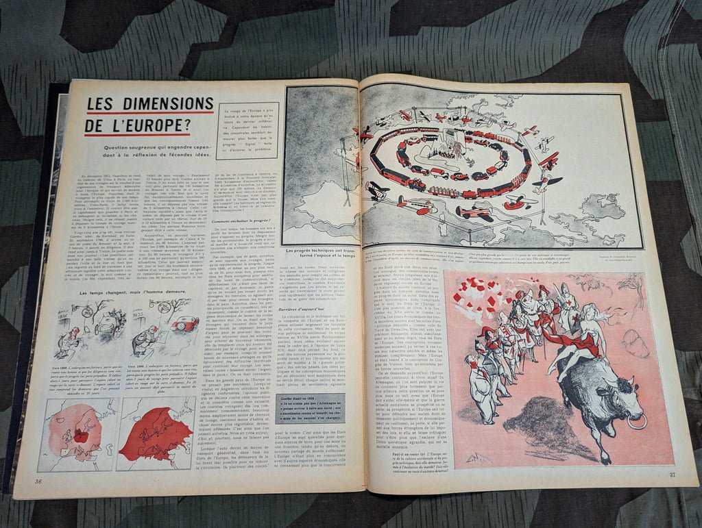 April 1943 Signal Magazine in French No8 with Terrorisme Leaflet — image 20