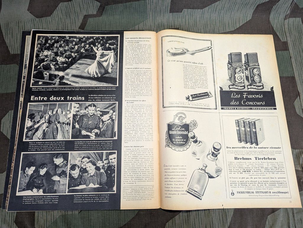 April 1943 Signal Magazine in French No8 with Terrorisme Leaflet — image 21