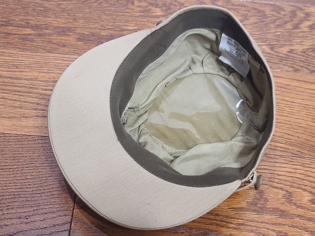 WAAC Khaki Hobby Hat with Enlisted Walking Eagle Emblem (Size 21 1/2) — image 11