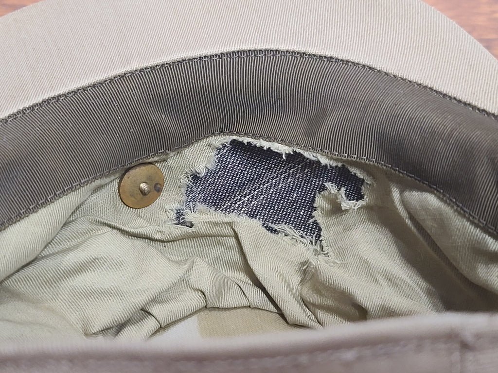 WAAC Khaki Hobby Hat with Enlisted Walking Eagle Emblem (Size 21 1/2) — image 12