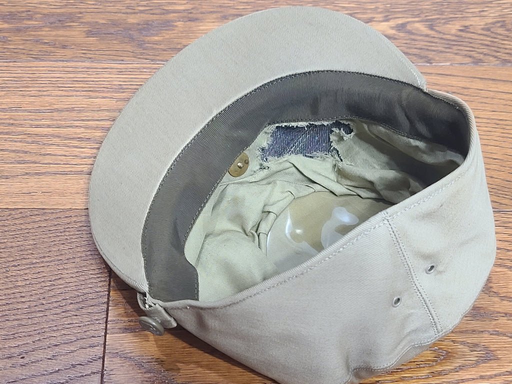 WAAC Khaki Hobby Hat with Enlisted Walking Eagle Emblem (Size 21 1/2) — image 13