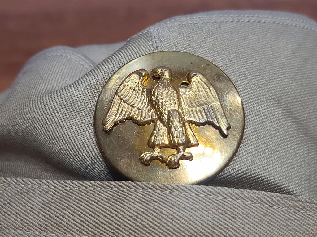 WAAC Khaki Hobby Hat with Enlisted Walking Eagle Emblem (Size 21 1/2) — image 17