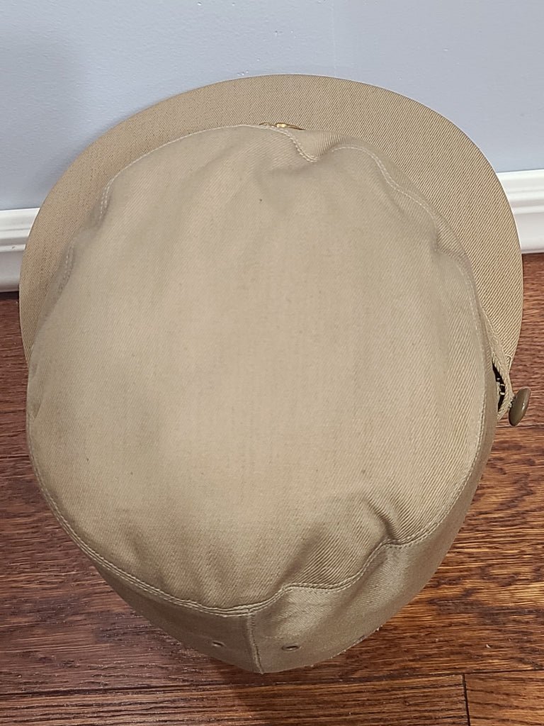 WAAC Khaki Hobby Hat with Enlisted Walking Eagle Emblem (Size 21 1/2) — image 5