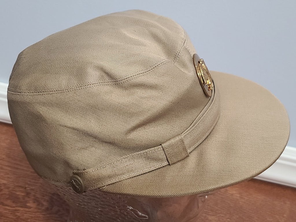 WAAC Khaki Hobby Hat with Enlisted Walking Eagle Emblem (Size 21 1/2) — image 8