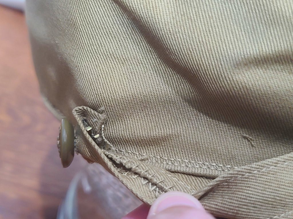 WAAC Khaki Hobby Hat with Enlisted Walking Eagle Emblem (Size 21 1/2) — image 9