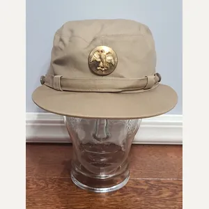 WAAC Khaki Hobby Hat with Enlisted Walking Eagle Emblem (Size …