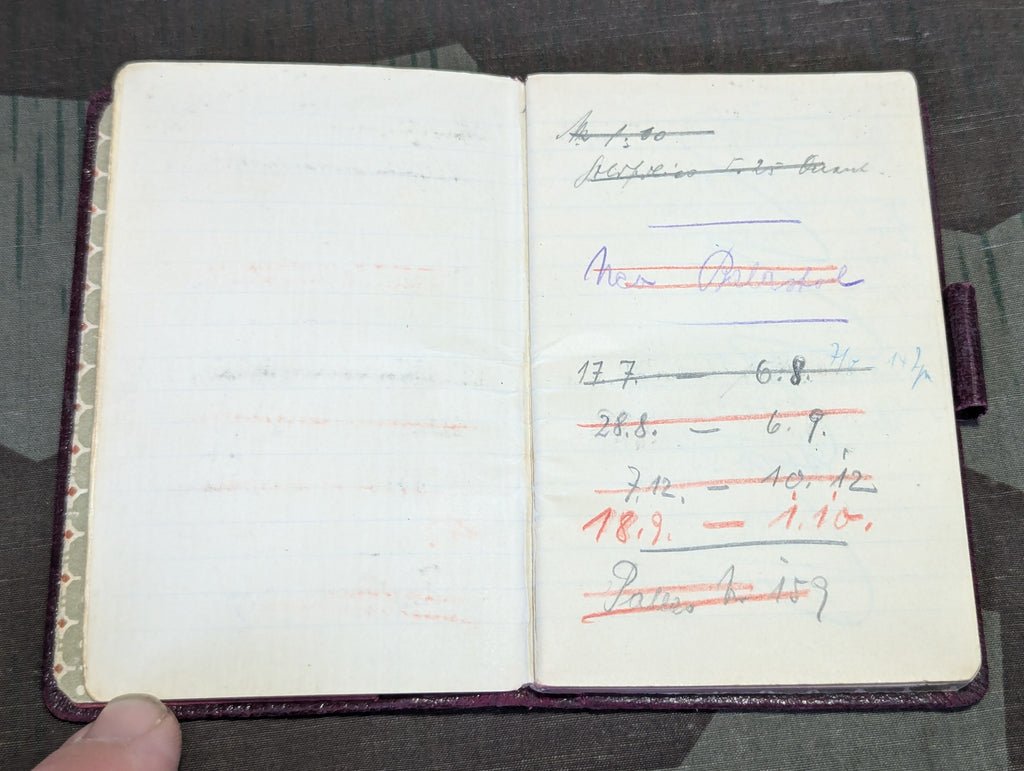 Small German Notebook Maroon Cover — image 4