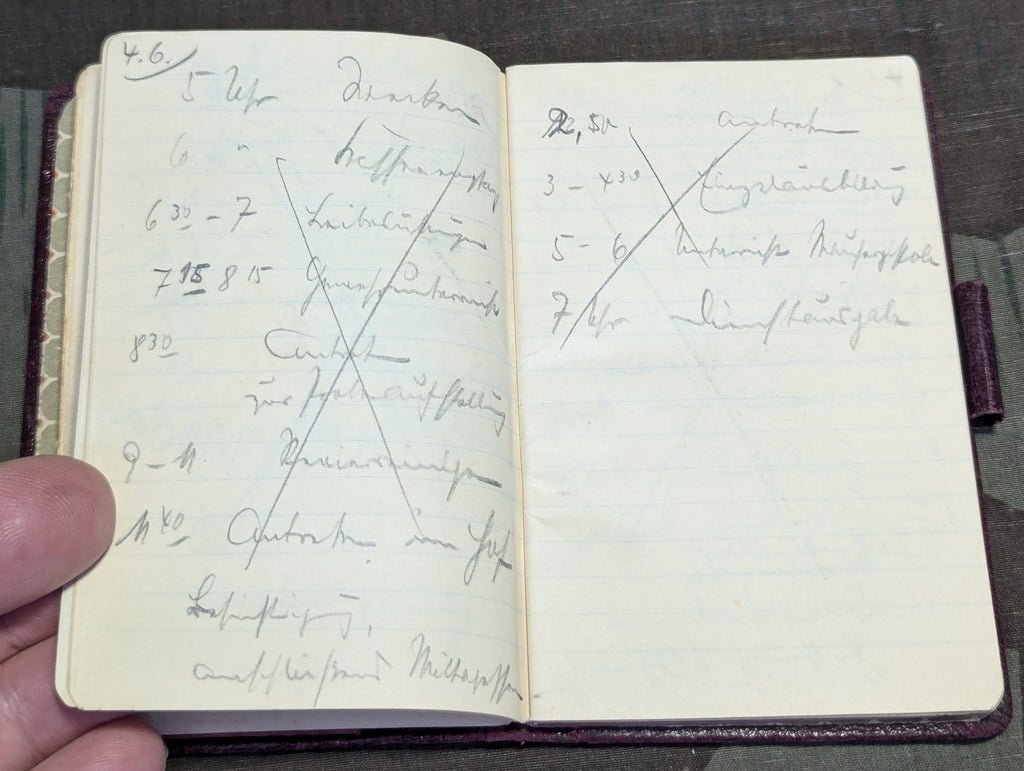 Small German Notebook Maroon Cover — image 7