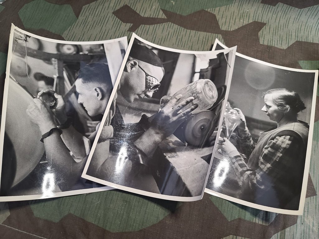 Large Lot of Glass Making Photos (Lot of 20) — image 11