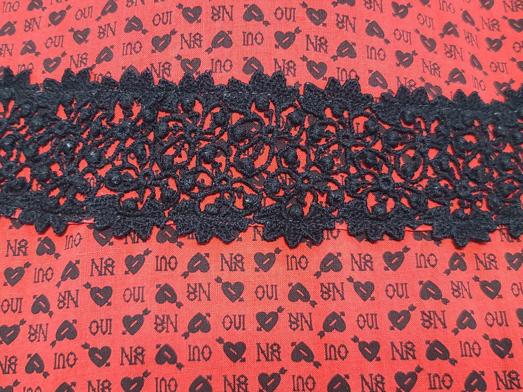 Heart Novelty Print French Oui Non Dress(B-36' W-29' H-37') — image 7