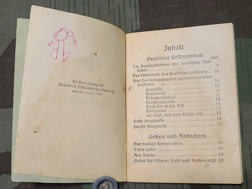 Soldier's Catholic Feldgesangbuch Song Book — image 3
