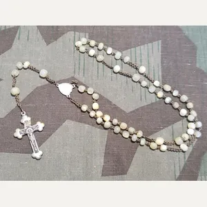 German Rosary with Off-White Beads