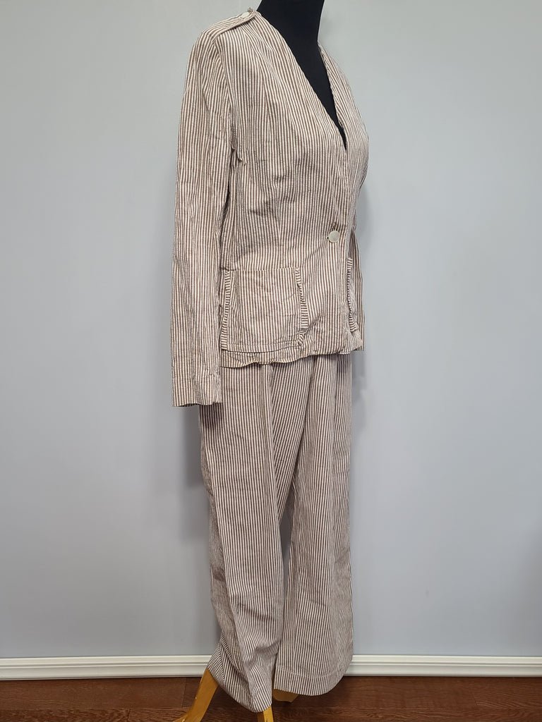 Army Nurse Seersucker Jacket and Trousers(B-42' W-32' H-42') — image 4
