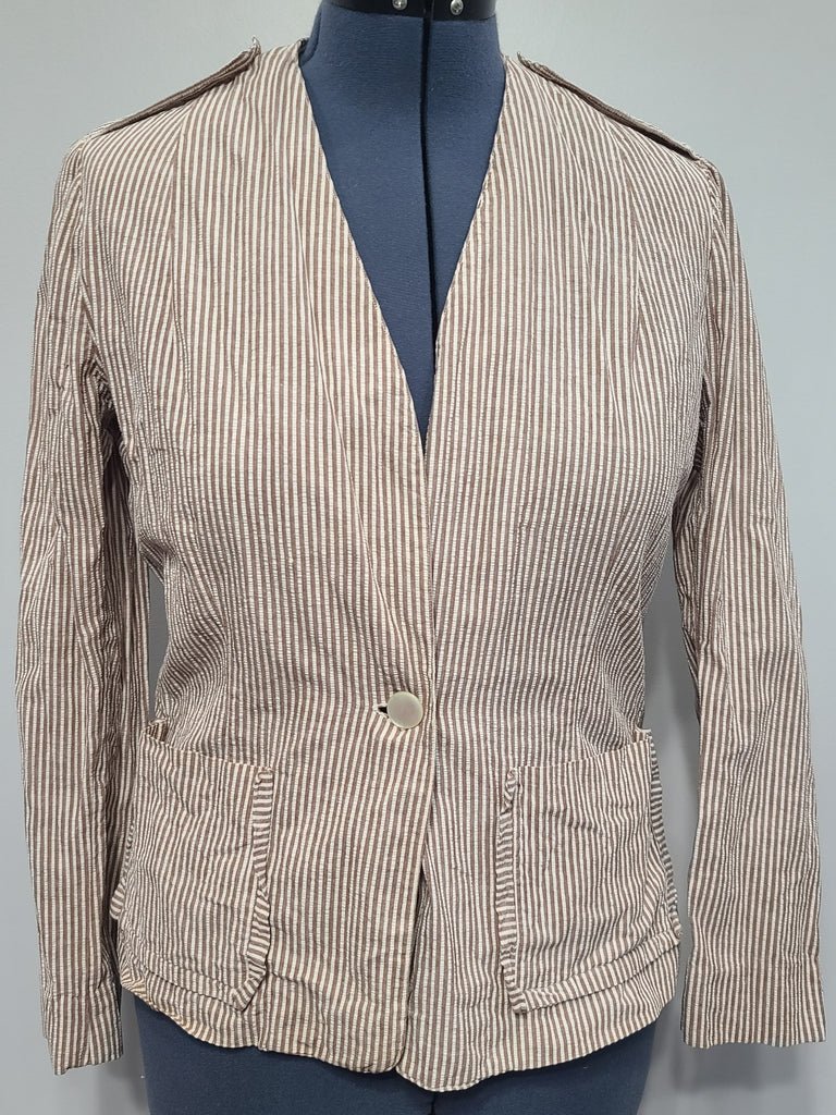 Army Nurse Seersucker Jacket and Trousers(B-42' W-32' H-42') — image 5