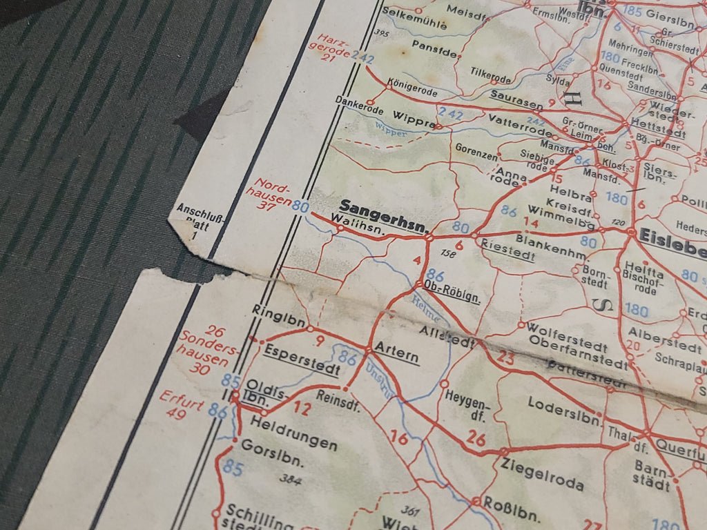 Original Shell Map of Anhalt Thüringen Sachsen — image 10