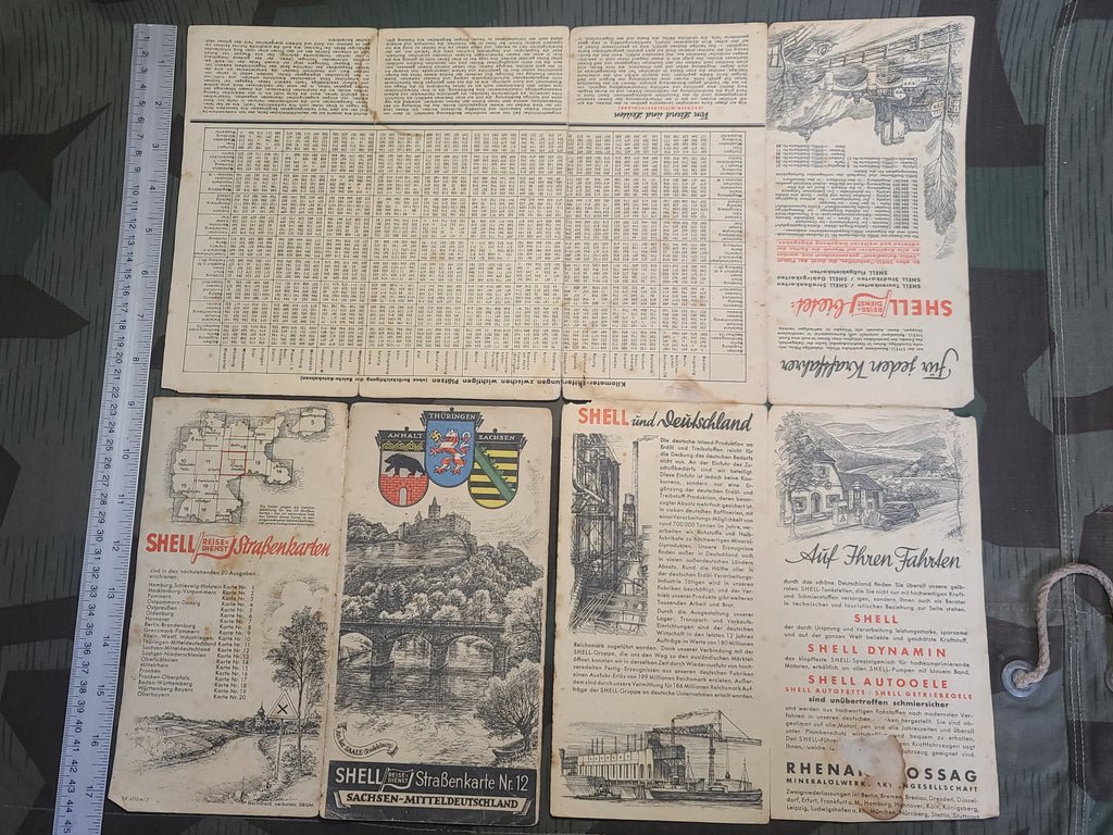 Original Shell Map of Anhalt Thüringen Sachsen — image 11