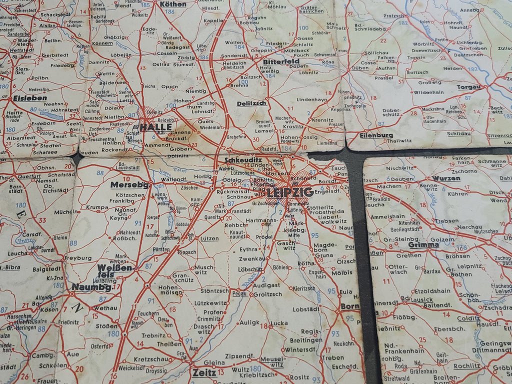 Original Shell Map of Anhalt Thüringen Sachsen — image 7