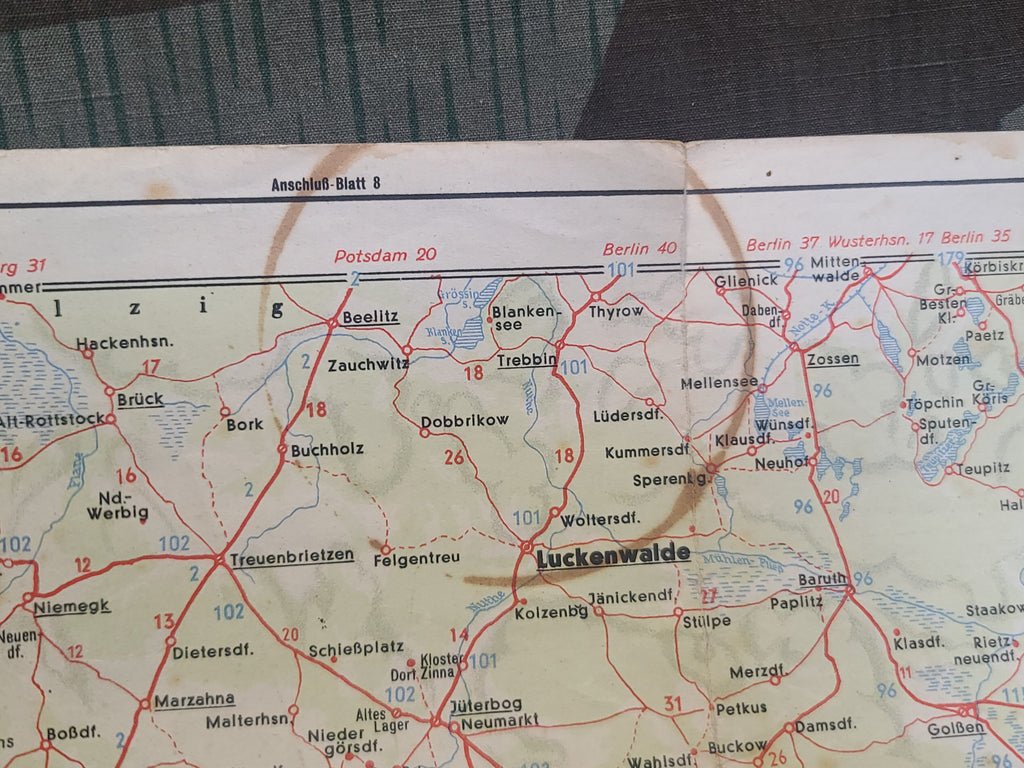 Original Shell Map of Anhalt Thüringen Sachsen — image 9