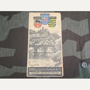 Original Shell Map of Anhalt Thüringen Sachsen
