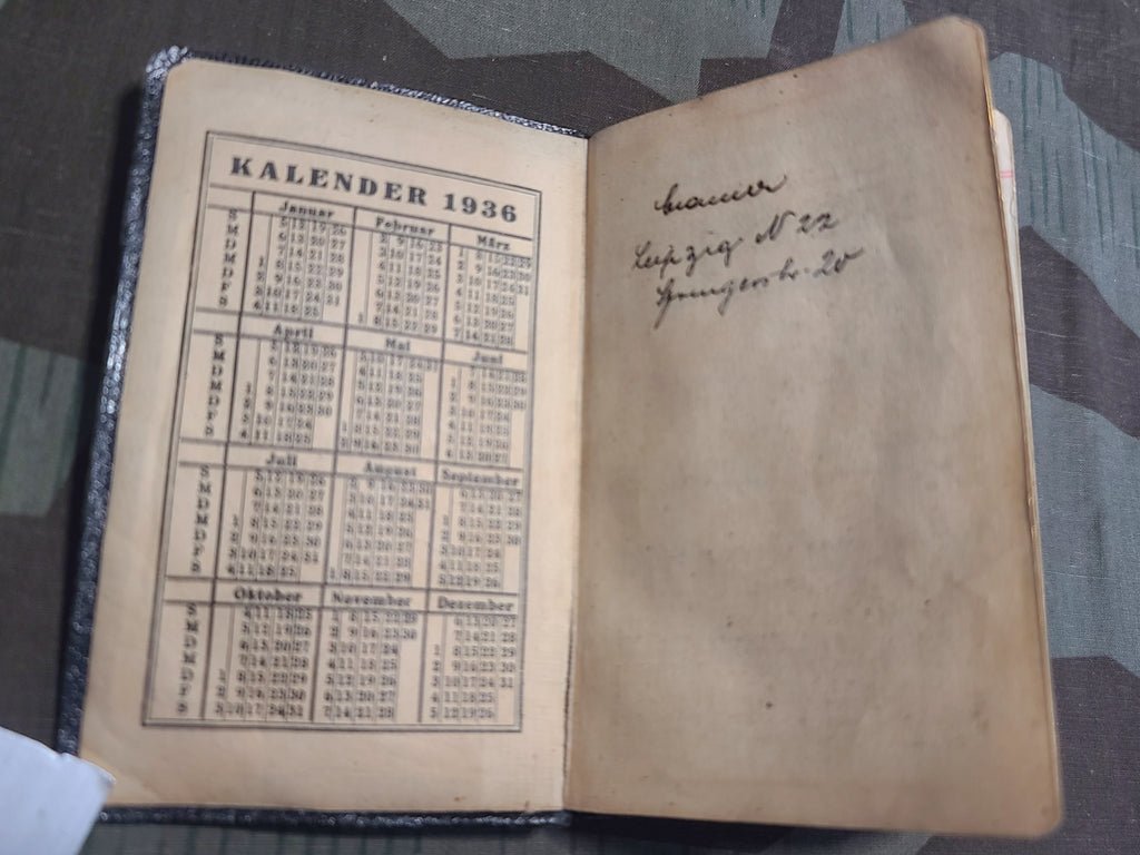 Heerbrandt 1936 Tages-Merkbuch Day Planner Pocket Calendar — image 2