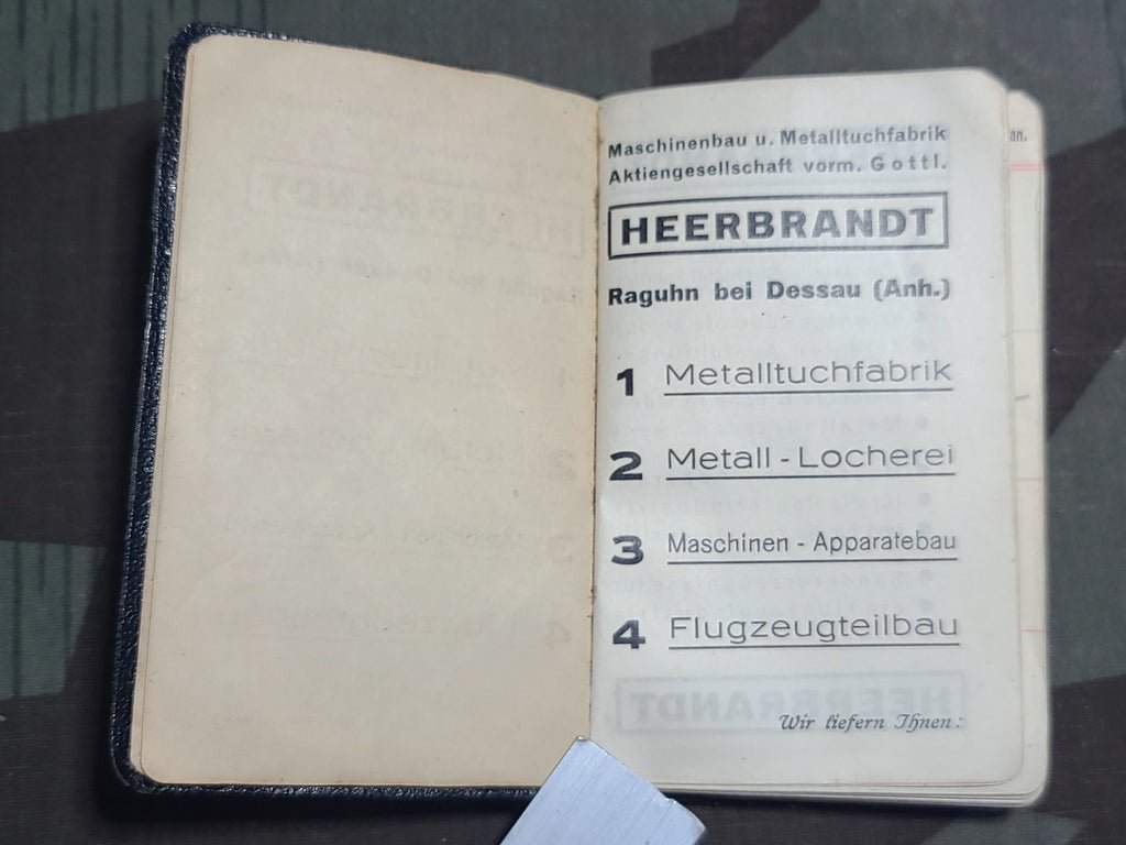 Heerbrandt 1936 Tages-Merkbuch Day Planner Pocket Calendar — image 3