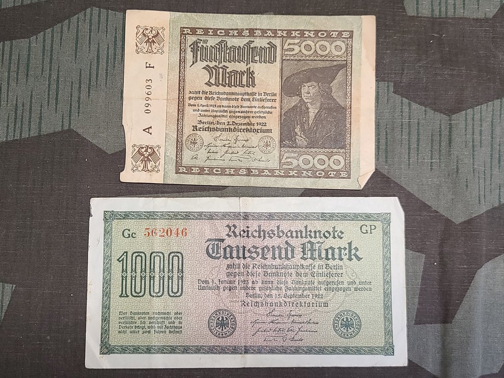 1922 Mark Reichsbanknote Lot of 5 Different Denominations — image 4