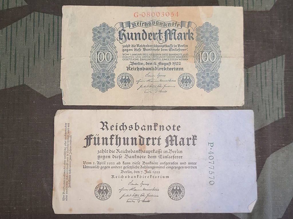 1922 Mark Reichsbanknote Lot of 5 Different Denominations — image 6