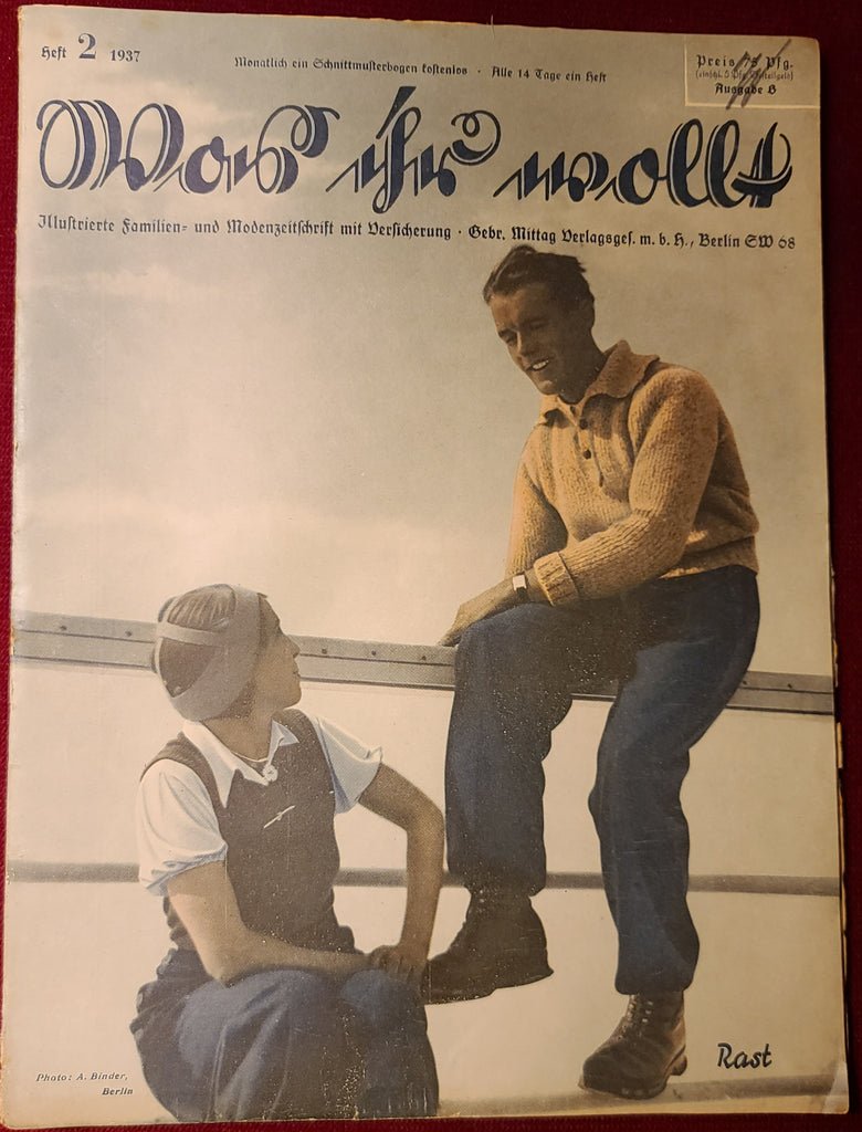 German Head Band Ear Warmer Blue MEDIUM — image 12