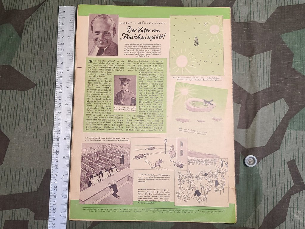 Erika Magazine Februar 1940 (Nr. 8) (Feldpost, Snowball Fights, Drawings) — image 17