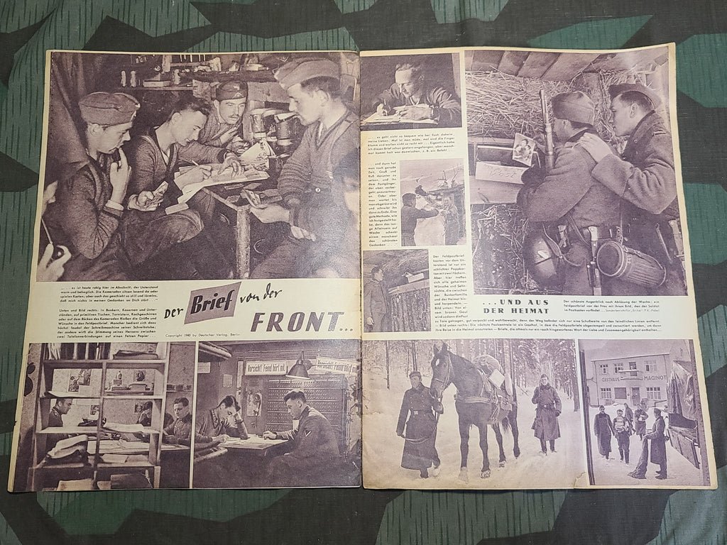 Erika Magazine Februar 1940 (Nr. 8) (Feldpost, Snowball Fights, Drawings) — image 3