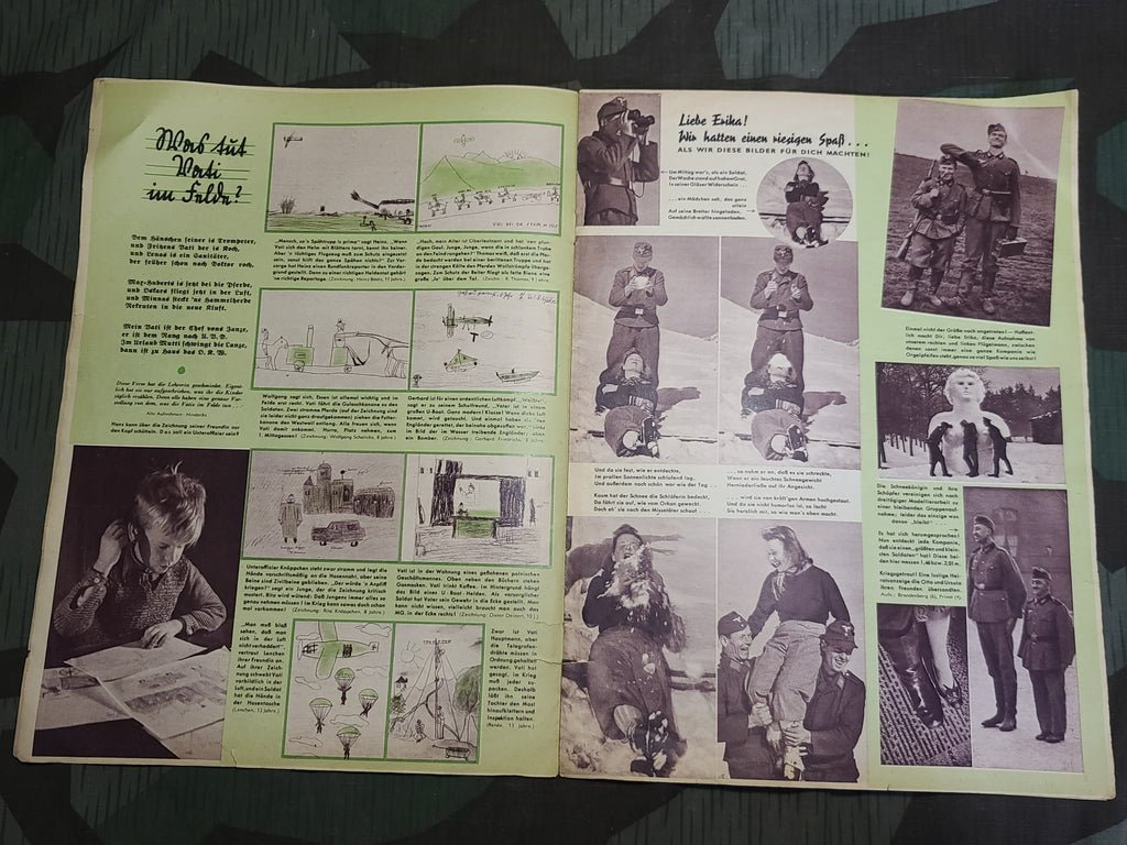 Erika Magazine Februar 1940 (Nr. 8) (Feldpost, Snowball Fights, Drawings) — image 6