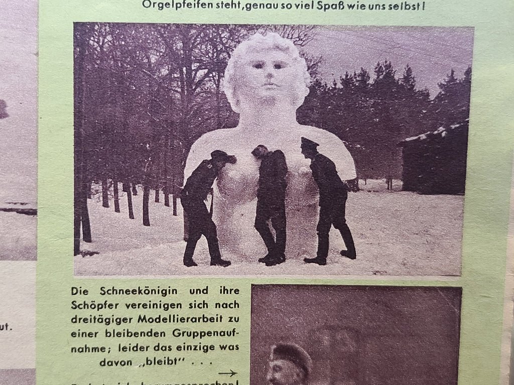 Erika Magazine Februar 1940 (Nr. 8) (Feldpost, Snowball Fights, Drawings) — image 7