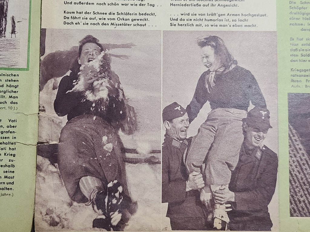 Erika Magazine Februar 1940 (Nr. 8) (Feldpost, Snowball Fights, Drawings) — image 9