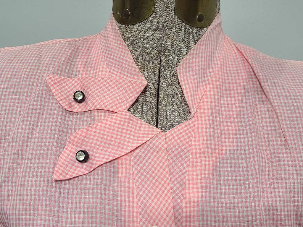 Lightweight Pink Gingham Dress(B-36' W-26.5' H-36') — image 6