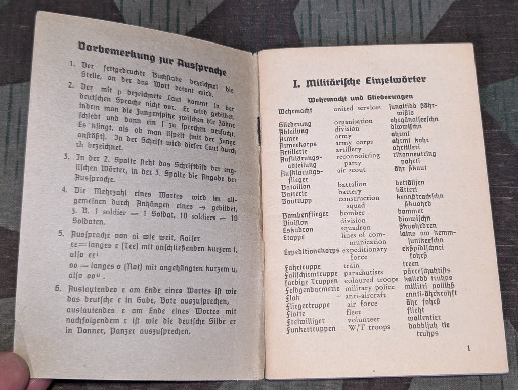 Wehrmacht Deutsch-Englisch Sprachführer — image 3
