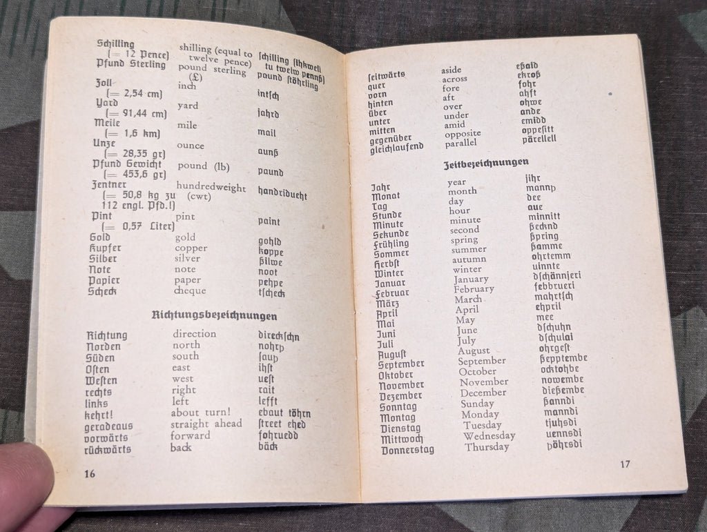 Wehrmacht Deutsch-Englisch Sprachführer — image 5