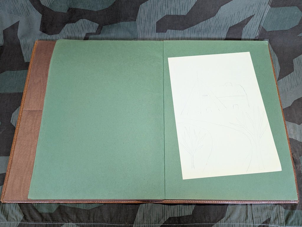 Vintage German Desk Blotter with Ship Motif — image 6