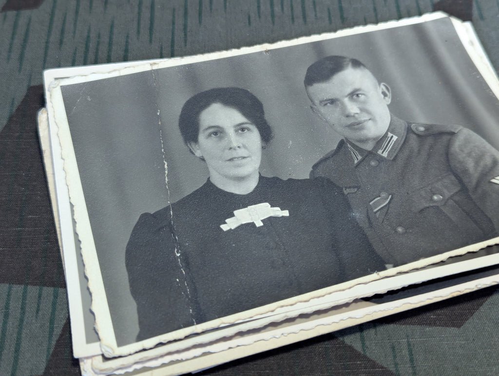 Stabsgefreiter and Party Member August Bous Photo and Death Card Lot — image 6