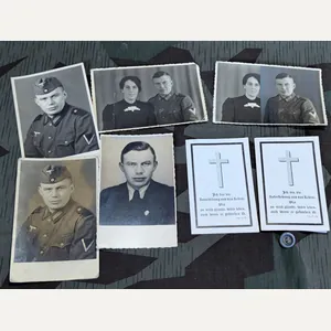 Stabsgefreiter and Party Member August Bous Photo and Death Card …
