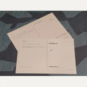 Set of 2 Feldpost Postcards