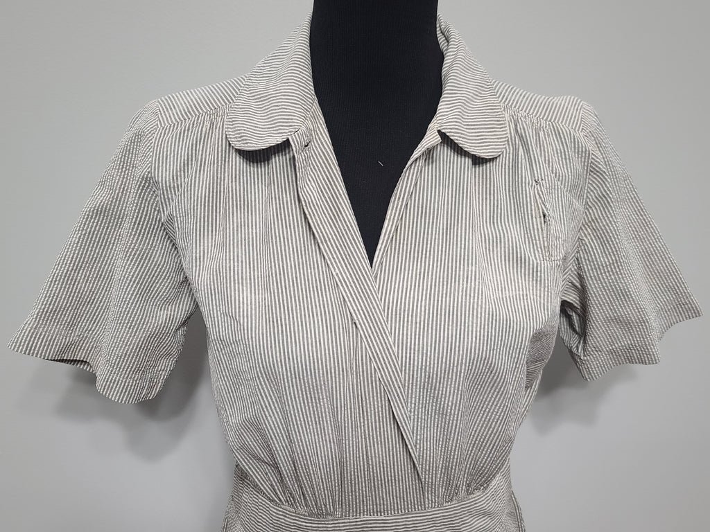 Navy WAVES Work Uniform Seersucker Dress(B-38' W-29' H-37') — image 22