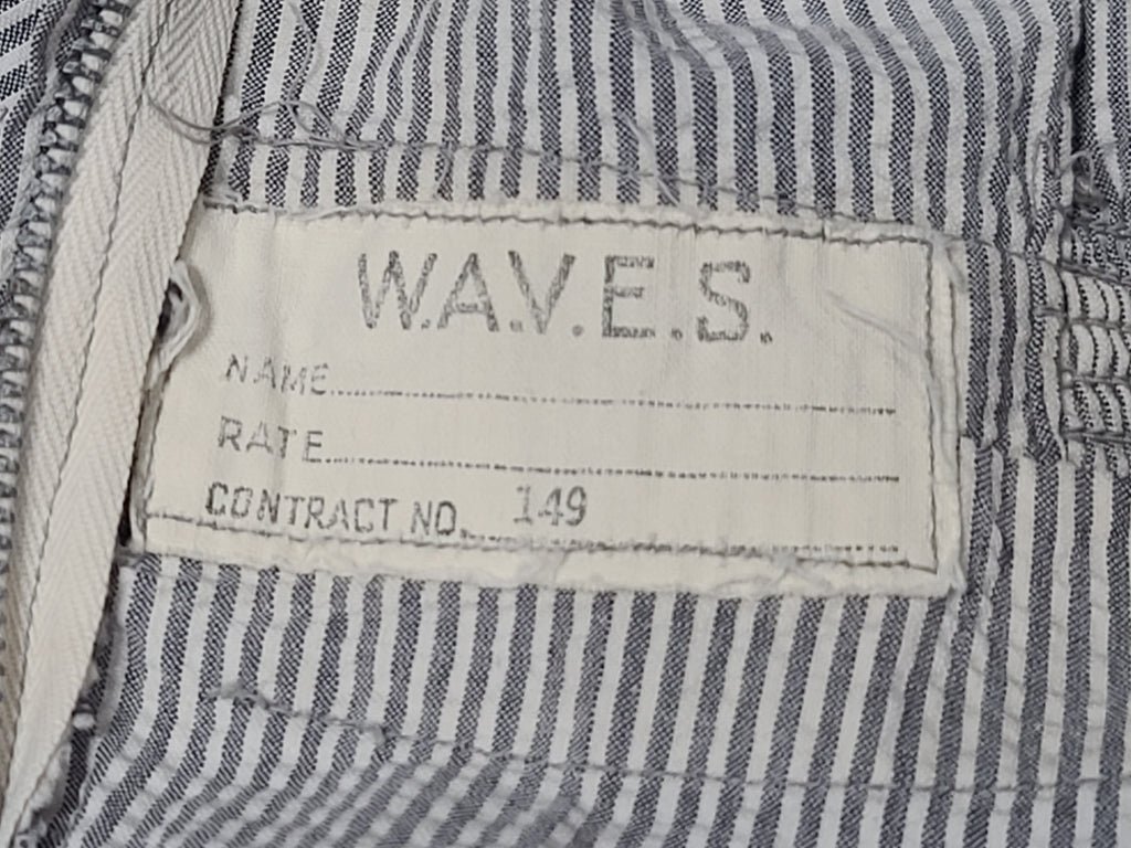 Navy WAVES Work Uniform Seersucker Dress(B-38' W-29' H-37') — image 3