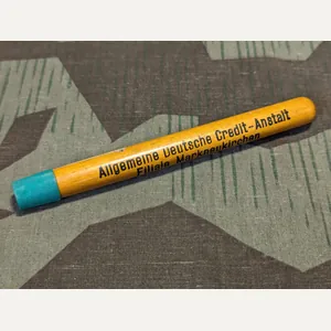 Wooden Deustche Credit-Anstalt Wooden Pencil Holder